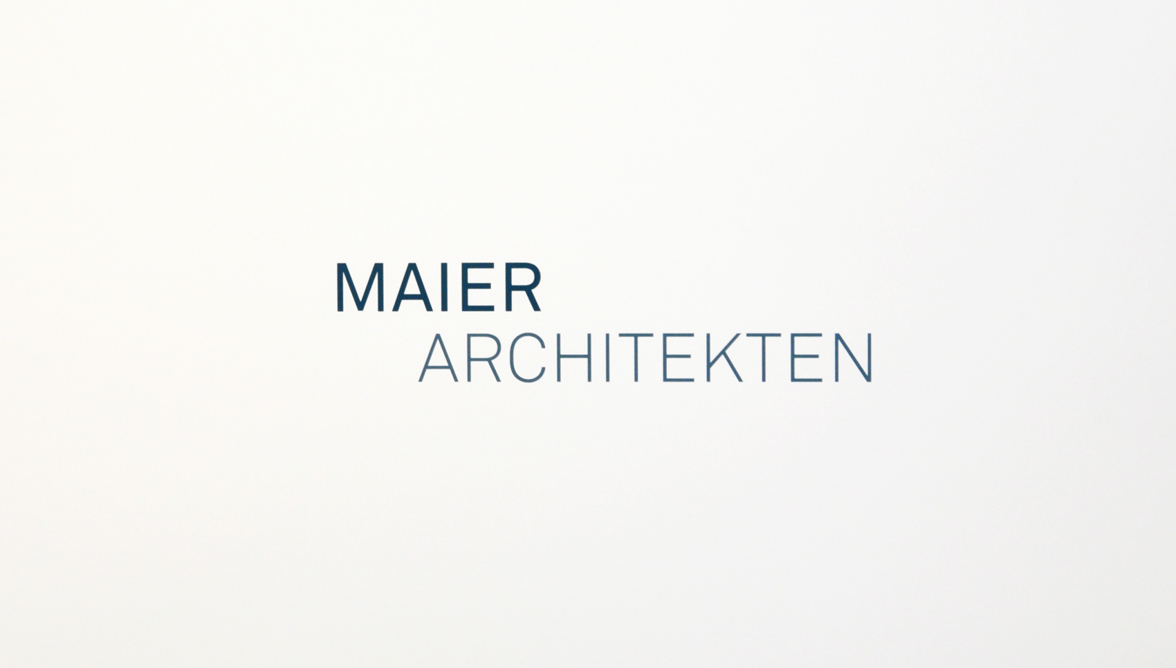 Maier Architekten Corporate Design